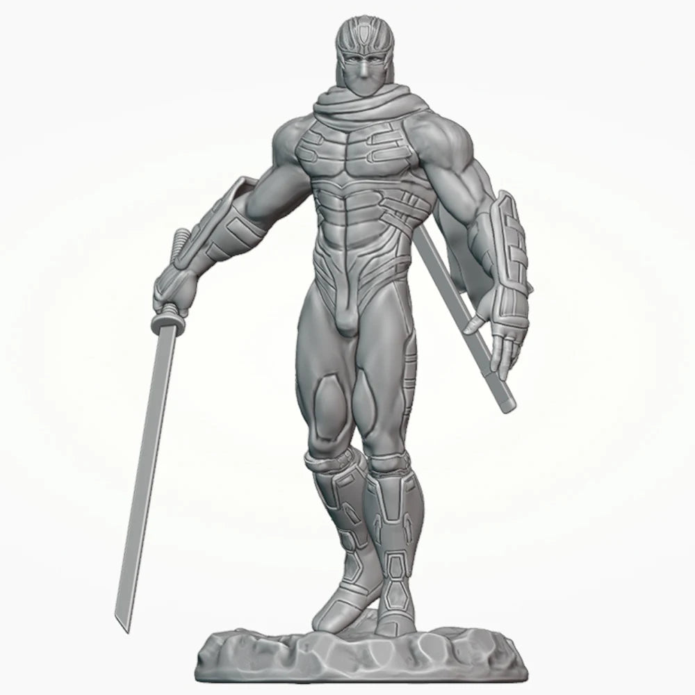 1/24 Ninja Samurai Warrior, Resin Model Figure Kit, Fantasy Theme, Unassembled and Unpainted
