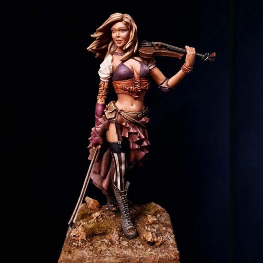 1/22 Female Fantasy Warrior, Resin Model Figure Kit, Fantasy Theme, Unassembled and Unpainted