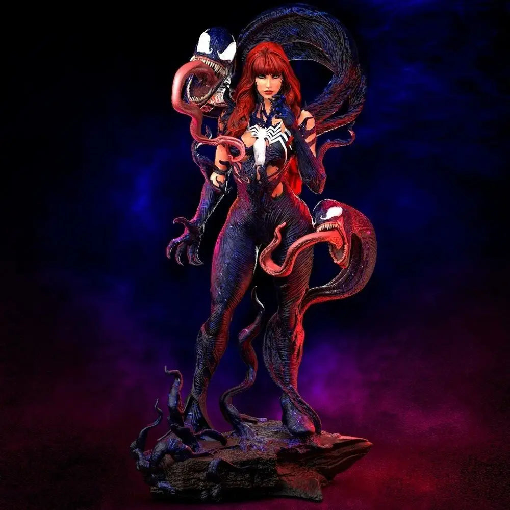 75mm Dark Fantasy Female with Symbiote, Resin Model Figure Kit, Fantasy Theme, Unassembled and Unpainted