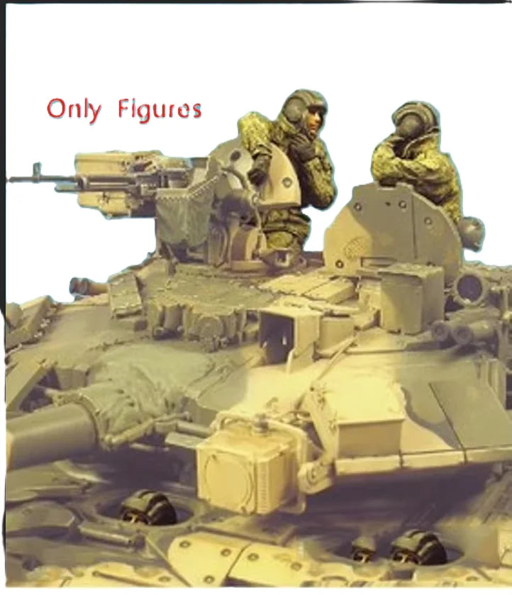 1/35 WWII Tank Crew Soldiers, 3 Figures, Resin Model Figure Kit, Unassembled and Unpainted