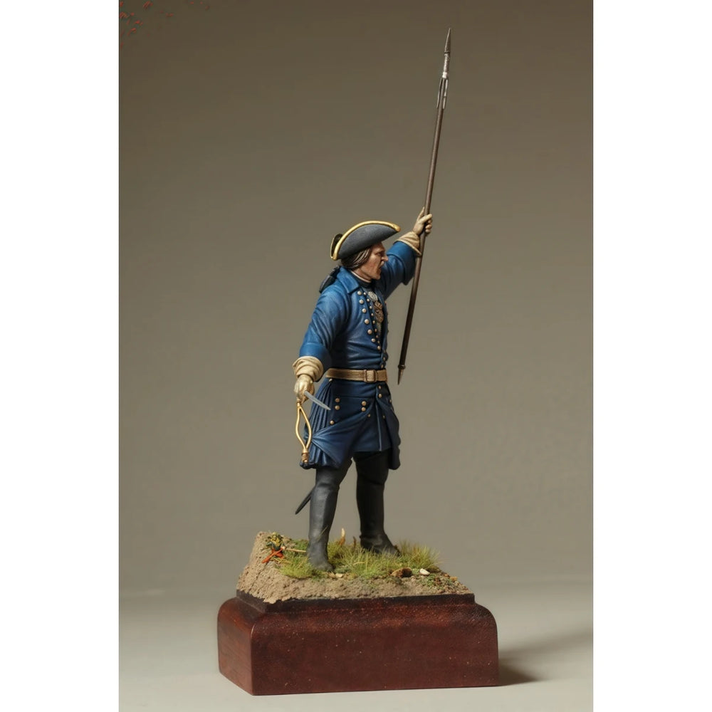 75mm WWI Swedish Infantry Officer, Resin Model Figure Kit, Unassembled and Unpainted