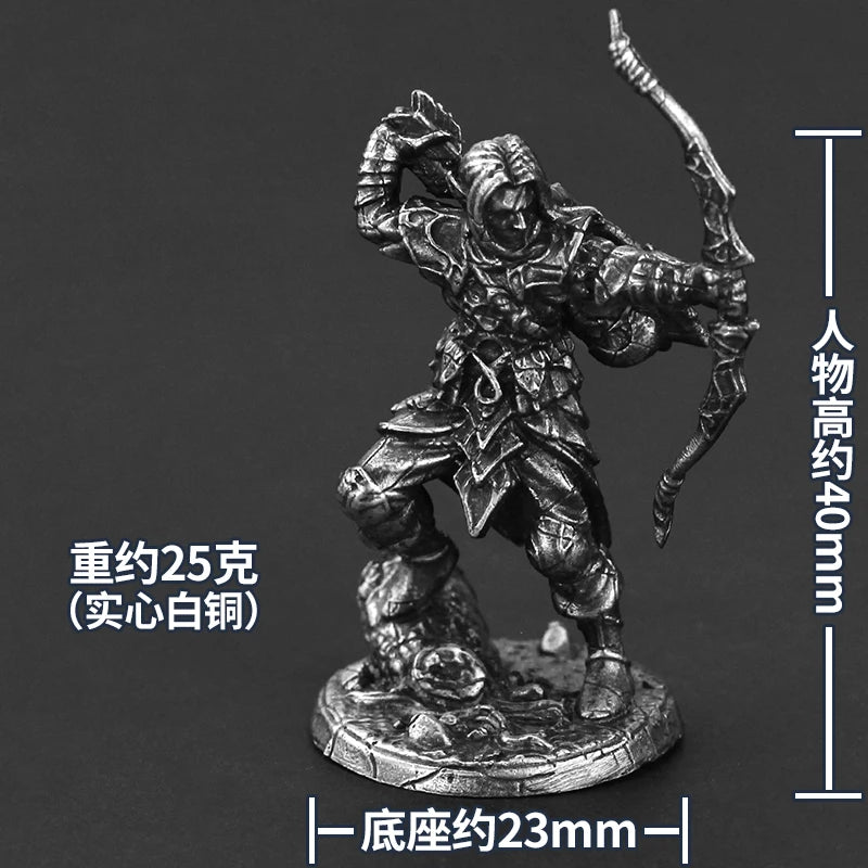 35mm Rat Man Swordsman Elf & Orc, 4 Figures, Resin Model Figure Kit, Fantasy Theme, Unassembled and Unpainted