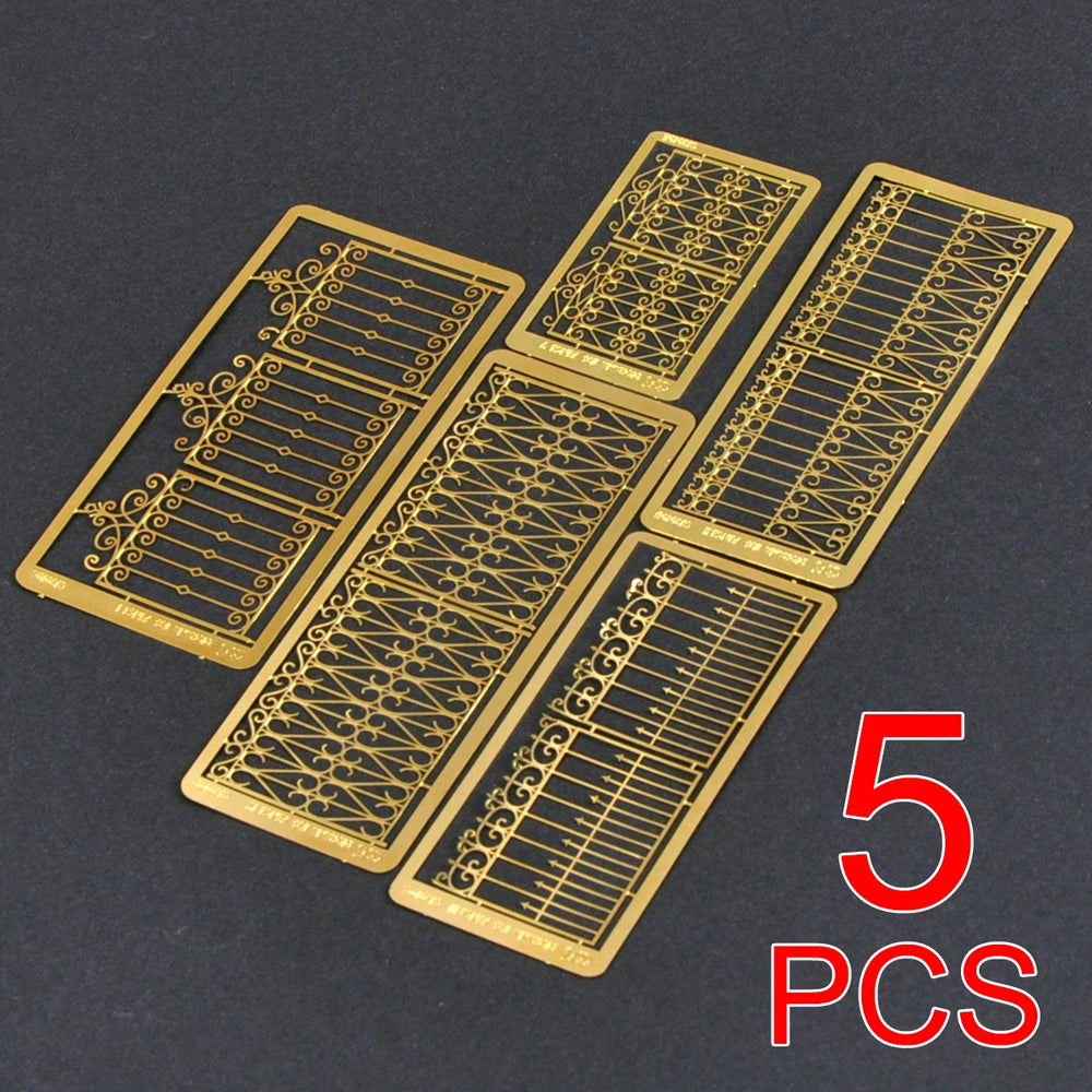 1/35 Modern Residential Railings & Fencing, Resin Model Diorama Kit, Unassembled and Unpainted
