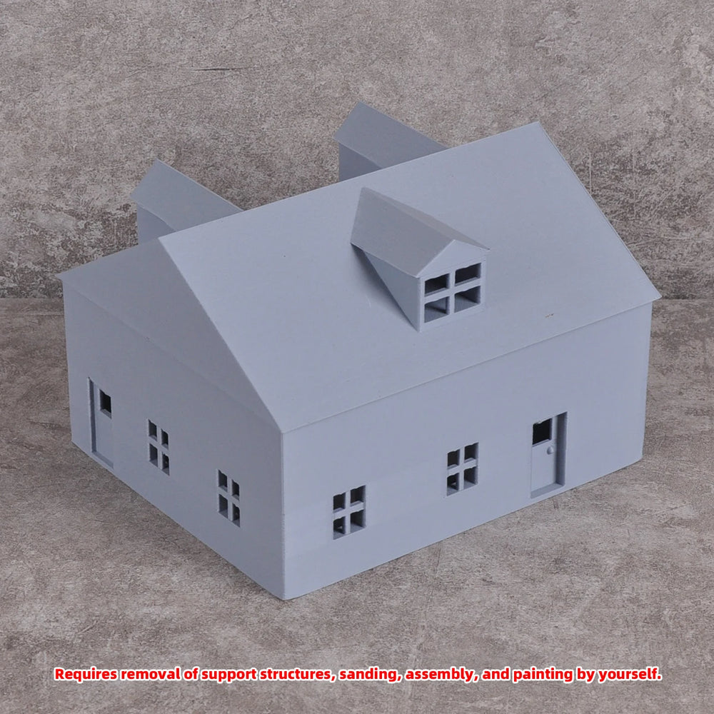 1/87 European Cottage, Resin Model Diorama Kit, Historical Theme, Unassembled and Unpainted