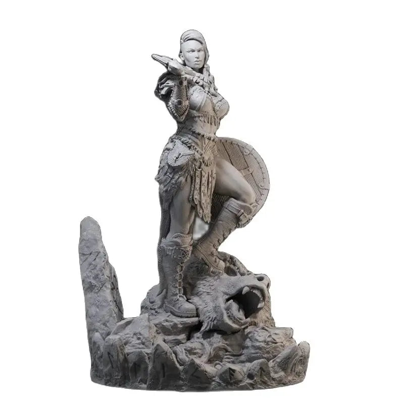 1/18 Medieval Female Warriors, 3 Figures, Resin Model Figure Kit, Fantasy Theme, Unassembled and Unpainted