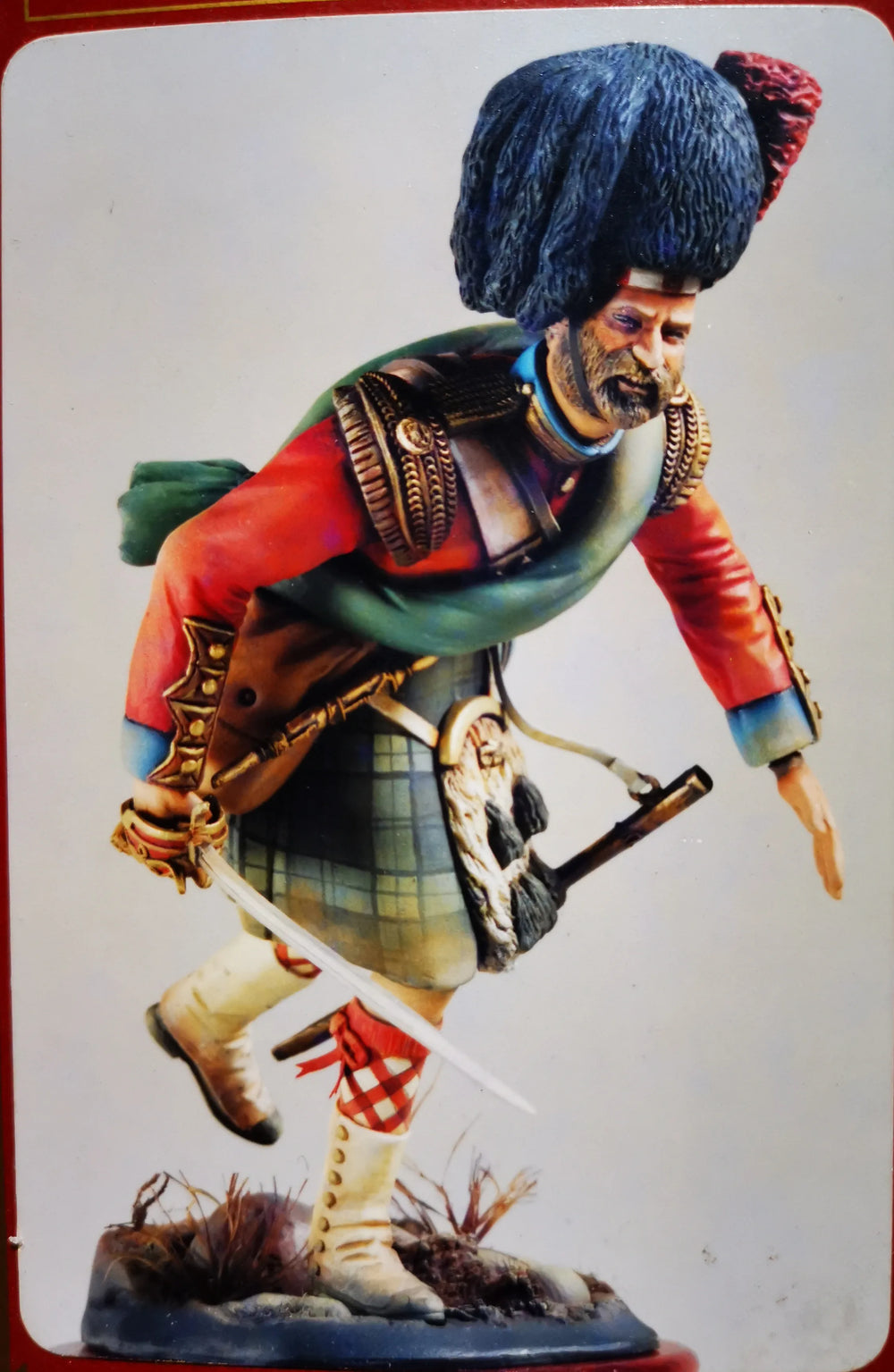 1/16 Napoleonic Scottish Highlander, Resin Model Figure Kit, Unassembled and Unpainted