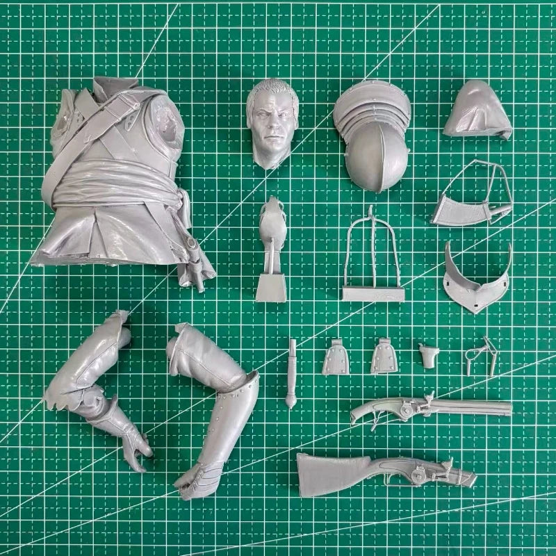1/10 Victorian British Colonial Soldier, Resin Model Bust Kit, Military Theme, Unassembled and Unpainted