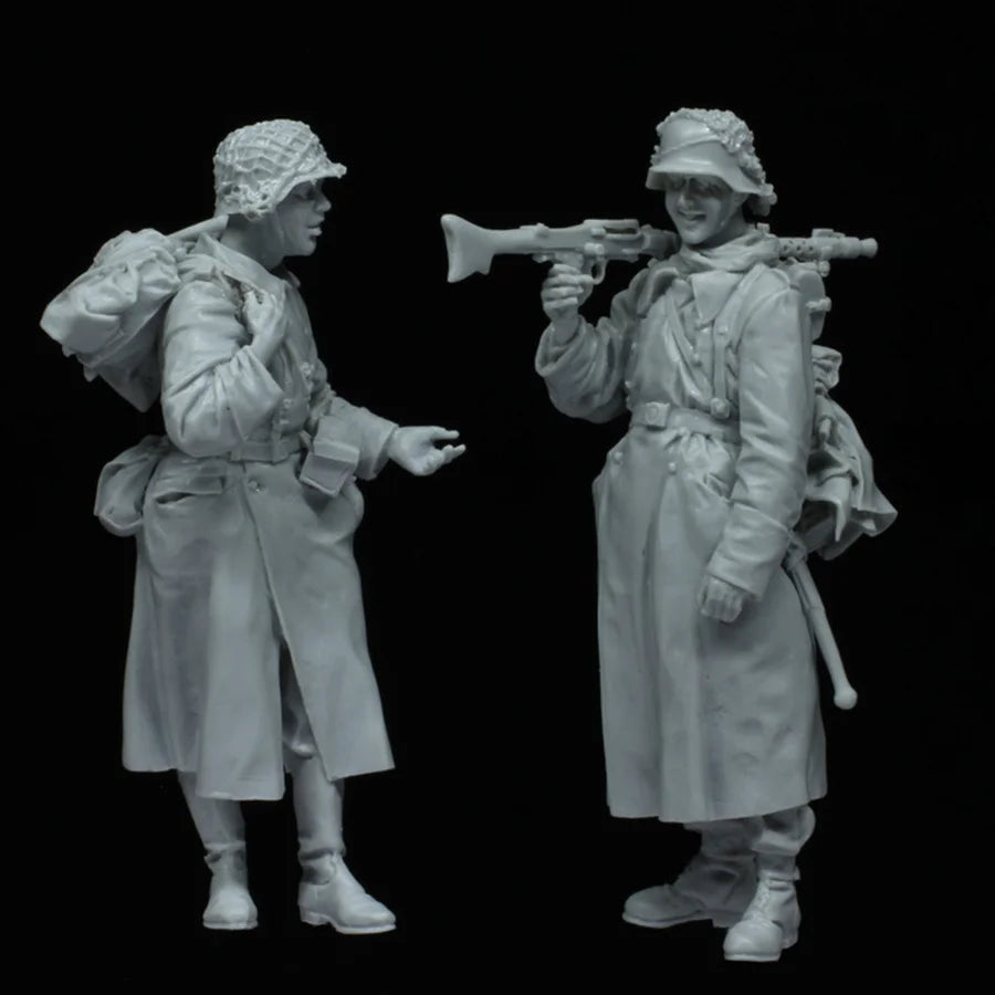 1/35 WWII Italian Alpine Infantry, 4 Figures, Resin Model Figure Kit, Unassembled and Unpainted