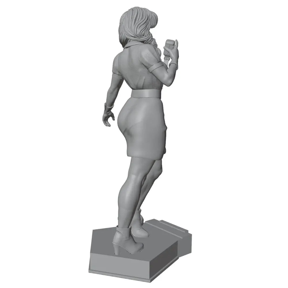 75mm Singing Girl, Resin Model Figure Kit, Fantasy Theme, Unassembled and Unpainted