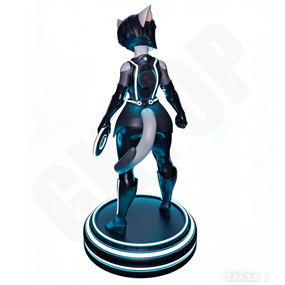 1/24 Quorra Cat-Girl, Resin Model Figure Kit, Anime Theme, Unassembled and Unpainted