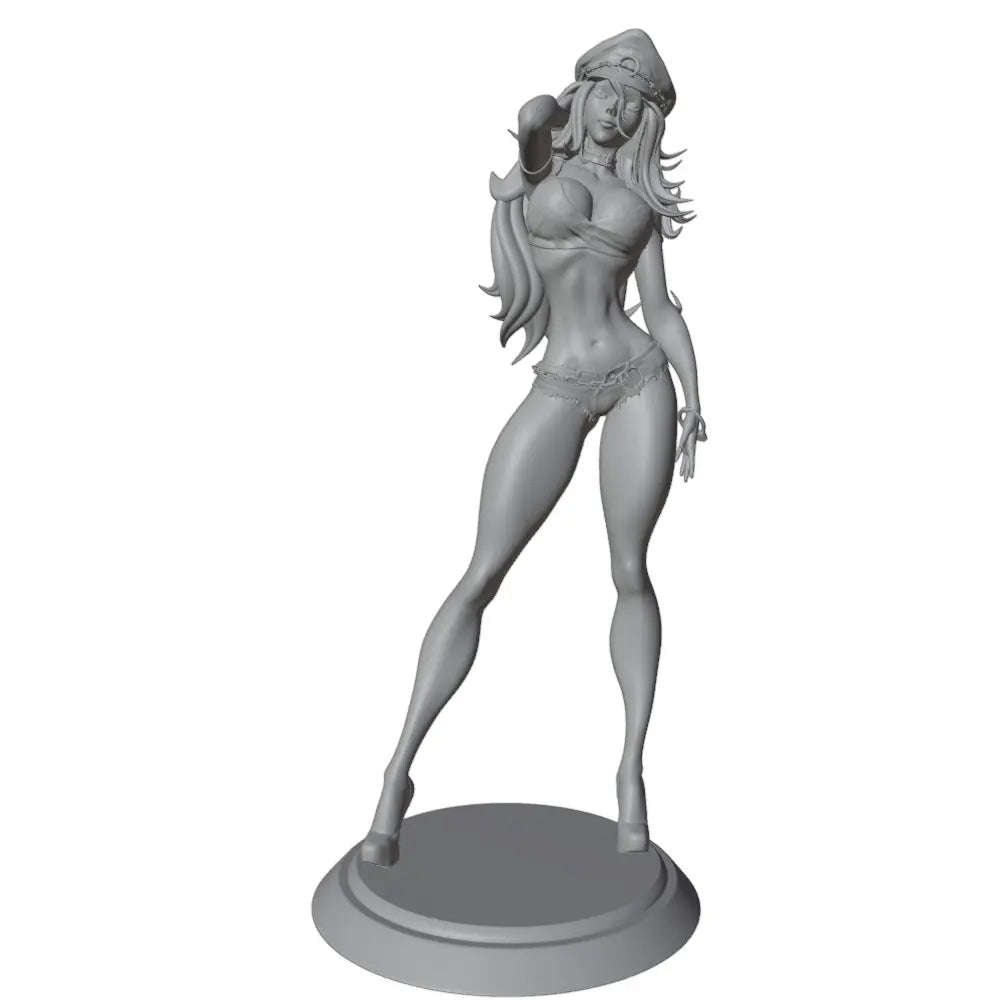 1/24 Military Pinup, Resin Model Figure Kit, Unassembled and Unpainted