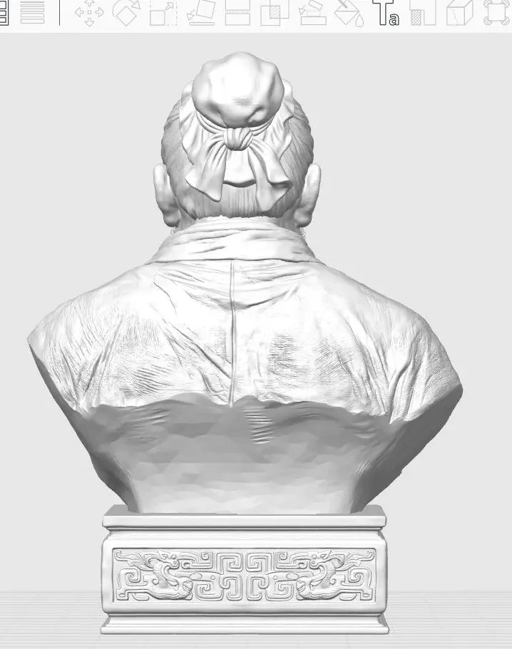 120mm Ancient Xu Xing, Resin Model Bust Kit, Unassembled and Unpainted