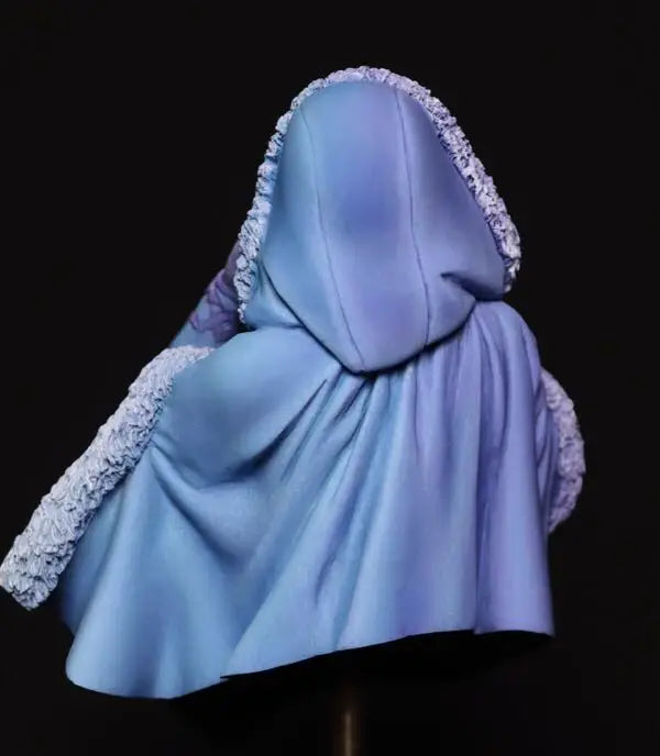 1/10 Hooded Sorceress with Wrapped Armor, Resin Model Bust Kit, Fantasy Theme, Unassembled and Unpainted
