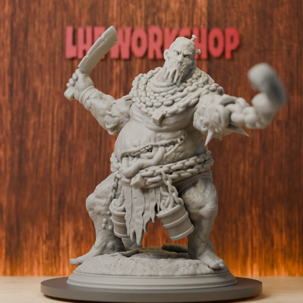 38mm Flesh Golem, Resin Model Figure Kit, Fantasy Theme, Unassembled and Unpainted