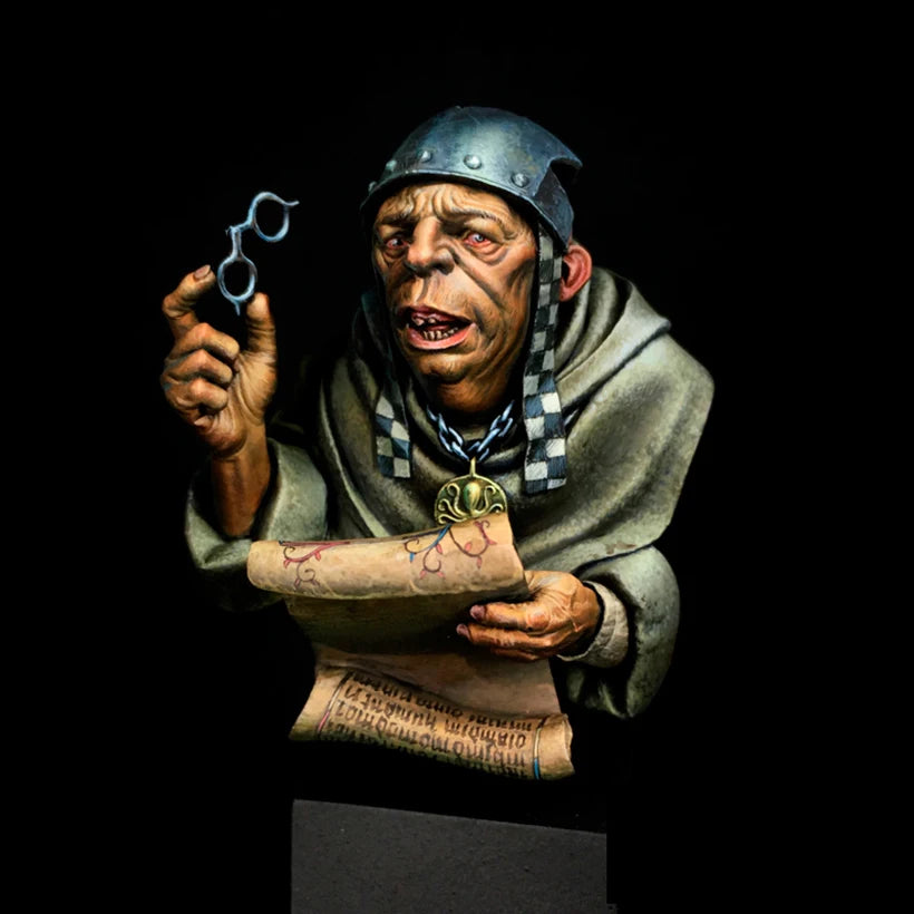 1/12 Ancient Evil Priest of the Unspeakable, Resin Model Bust Kit, Unassembled and Unpainted