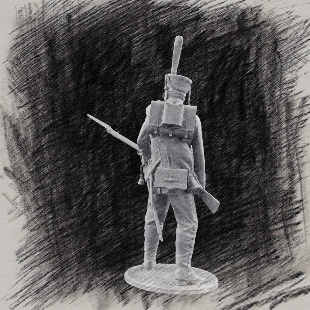 54mm Napoleonic Russian Grenadier, Resin Model Figure Kit, Unassembled and Unpainted