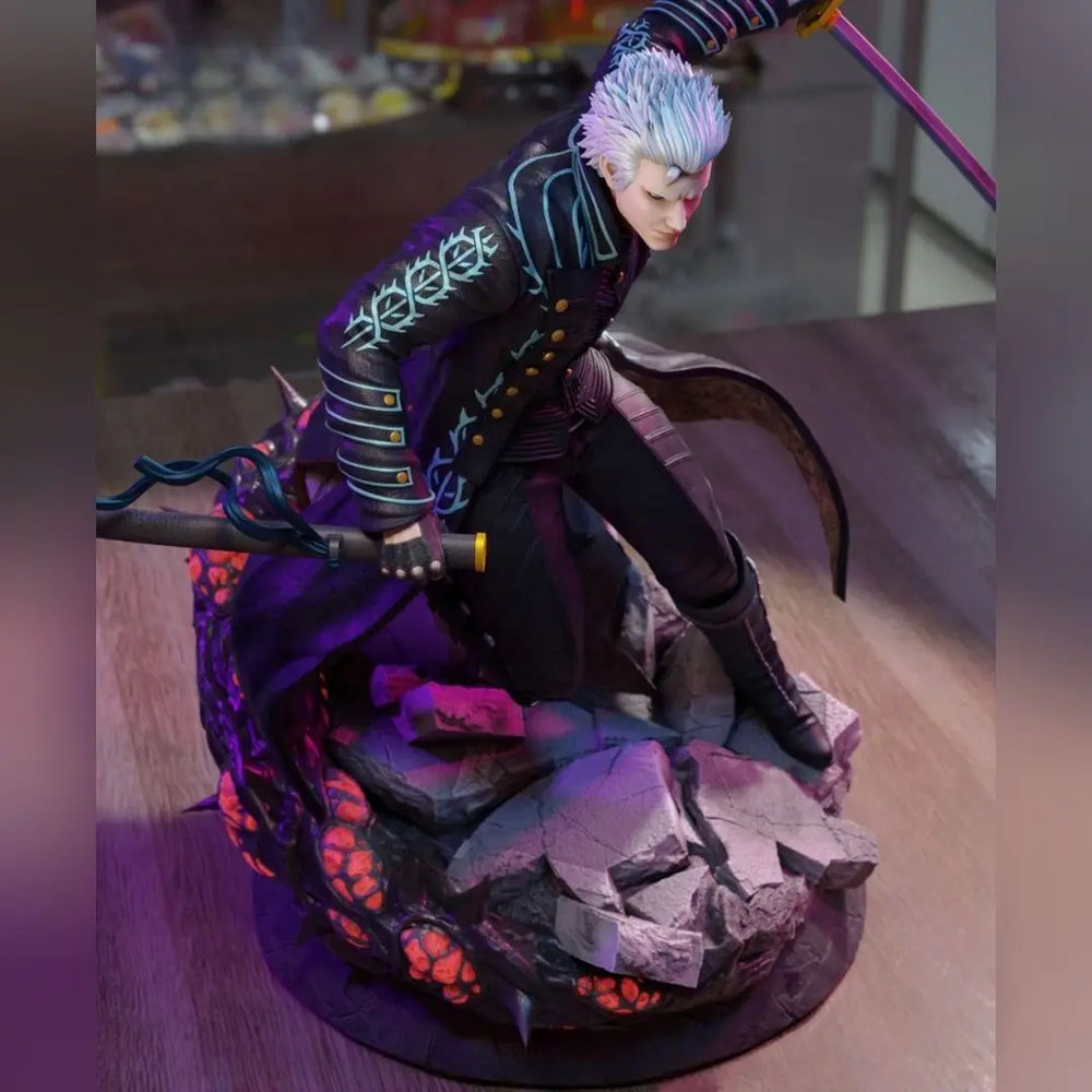 Vergil, Resin Model Figure Kit, Anime Theme, Unassembled and Unpainted