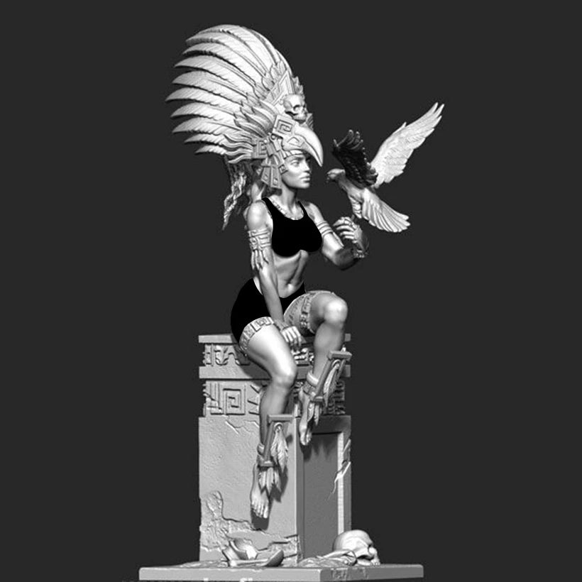 1/24 Ancient Egyptian Deity, Resin Model Figure Kit, Unassembled and Unpainted
