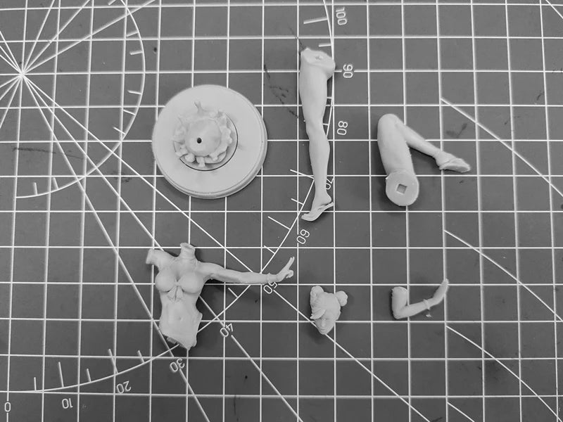 1/24 Game Fighter Character, Resin Model Figure Kit, Anime Theme, Unassembled and Unpainted