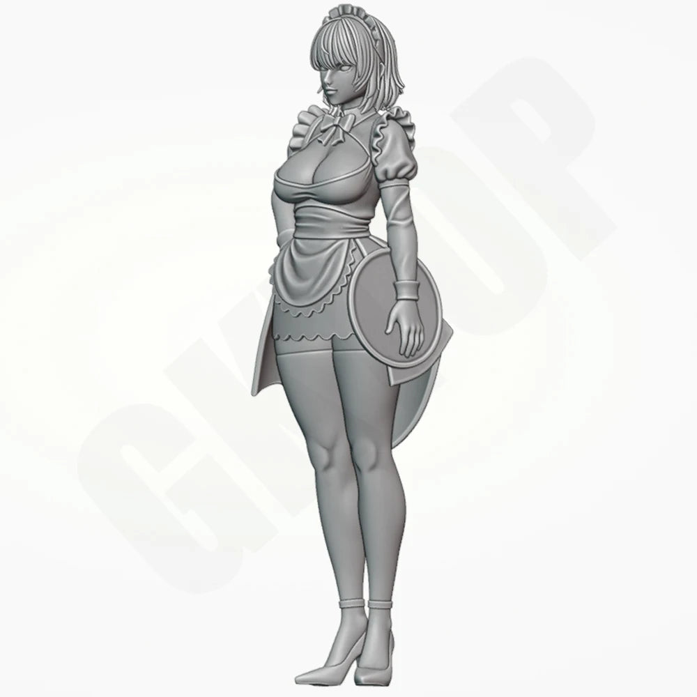 Maid Sister, Resin Model Figure Kit, Anime Theme, Unassembled and Unpainted