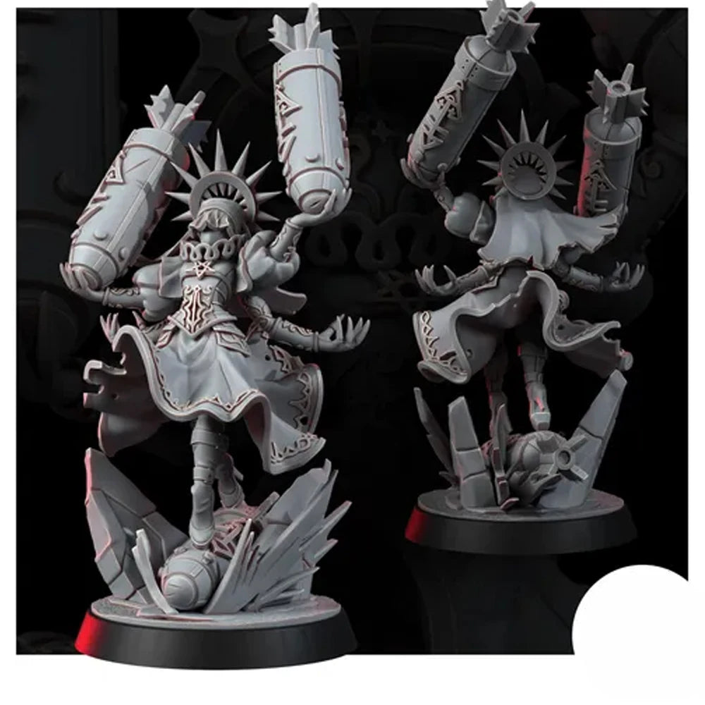 1/24 Dark Witch, Resin Model Figure Kit, Fantasy Theme, Unassembled and Unpainted