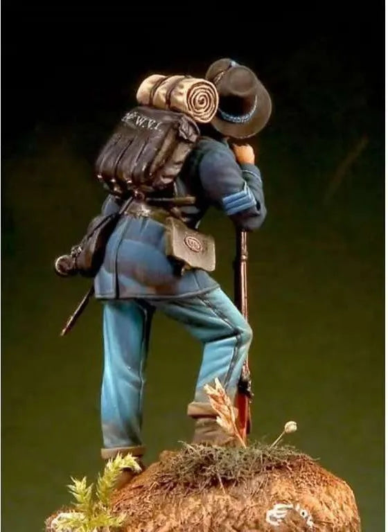 54mm WWI Infantryman, Resin Model Figure Kit, Unassembled and Unpainted