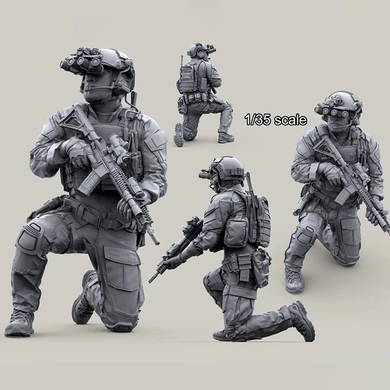 1/35 Modern USMC Infantry, 6 Figures, Resin Model Figure Kit, Unassembled and Unpainted