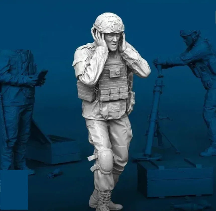 1/35 Modern Tactical Operator in Shemagh, Resin Model Figure Kit, Unassembled and Unpainted
