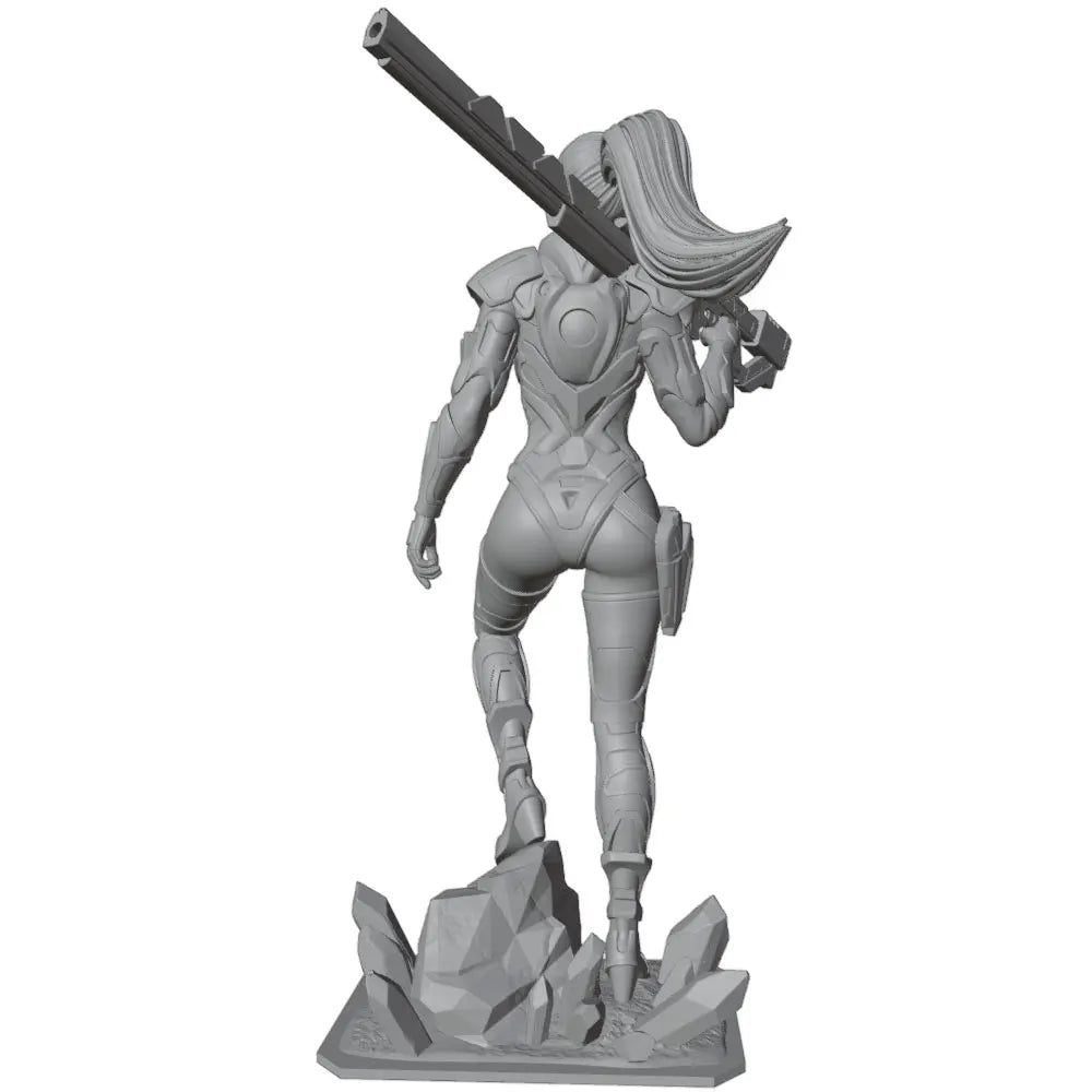 1/24 Armed Warrior, Resin Model Figure Kit, Fantasy Theme, Unassembled and Unpainted