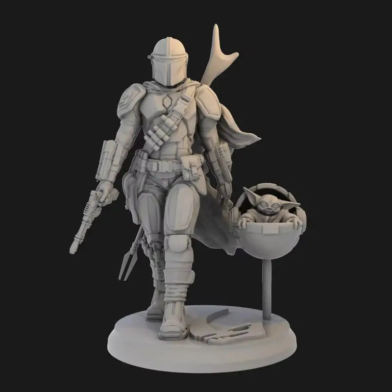 1/12 Alien Mech Warrior, Resin Model Figure Kit, Sci-Fi Theme, Unassembled and Unpainted