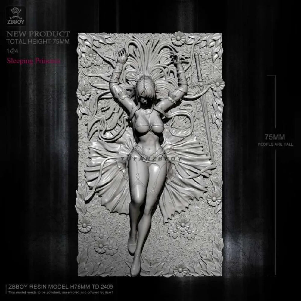 75mm Princess Nightmare, Resin Model Figure Kit, Unassembled and Unpainted