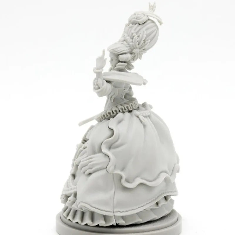 30mm Medieval Fantasy Gothic Female Warrior, Resin Model Figure Kit, Unassembled and Unpainted