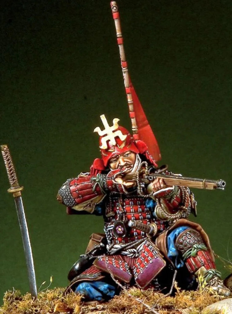 1/20 Ancient Japanese Samurai, Resin Model Figure Kit, Unassembled and Unpainted