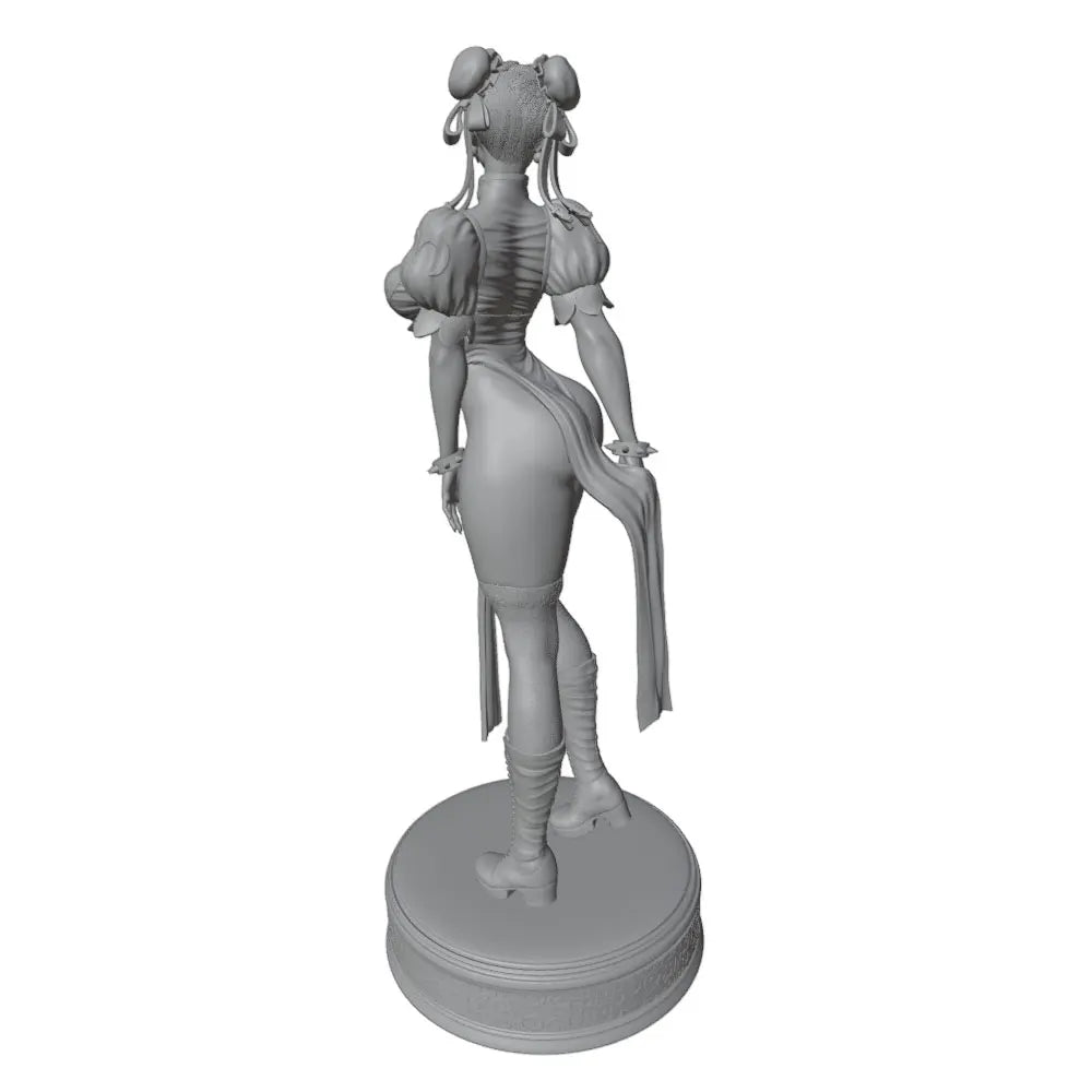 1/24 Female with Pigtails in Athletic Outfit, Resin Model Figure Kit, Anime Theme, Unassembled and Unpainted
