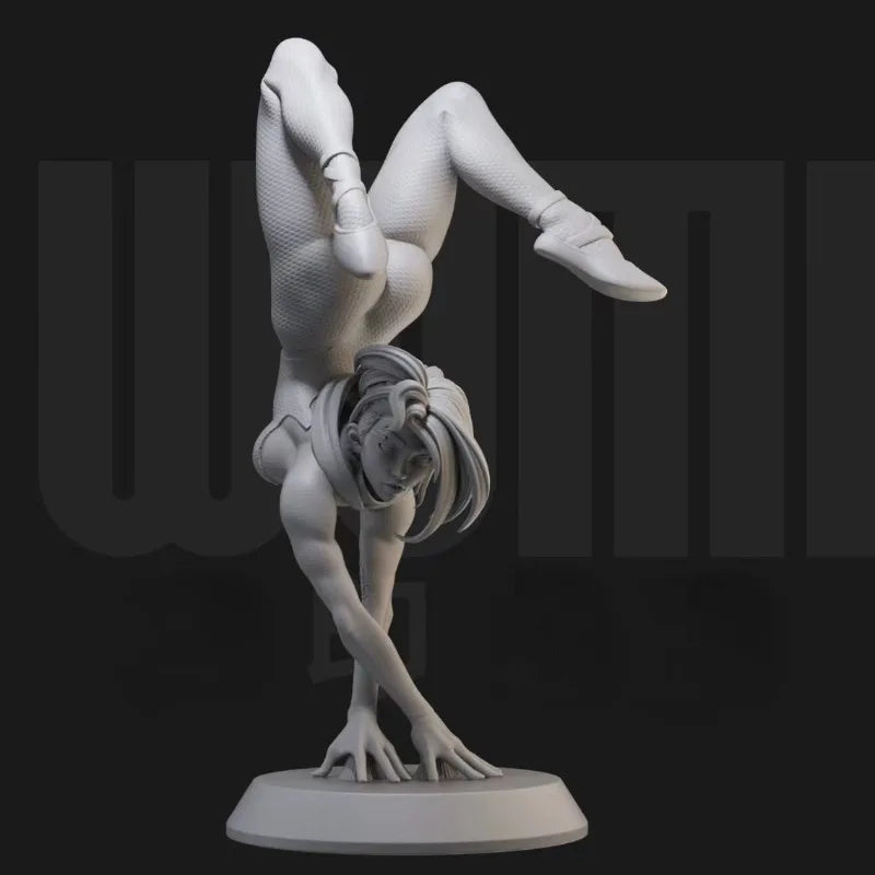 1/24 Acrobatic Female in Handstand, Resin Model Figure Kit, Unassembled and Unpainted