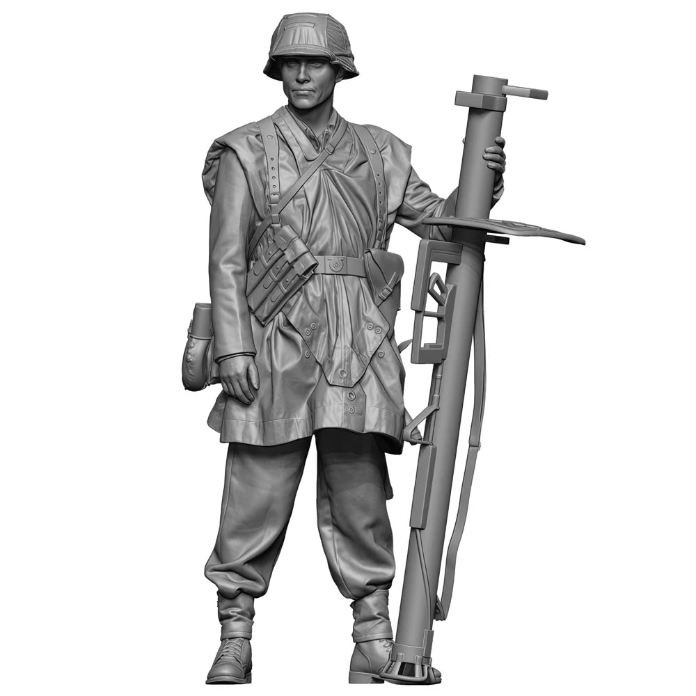 1/35 WWII German Panzer Gunner, Resin Model Figure Kit, Unassembled and Unpainted