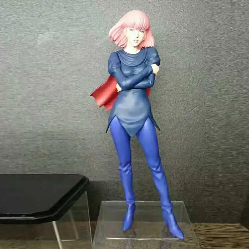 1/20 Pink-Haired Anime Female with Red Cape, Resin Model Figure Kit, Anime Theme, Unassembled and Unpainted