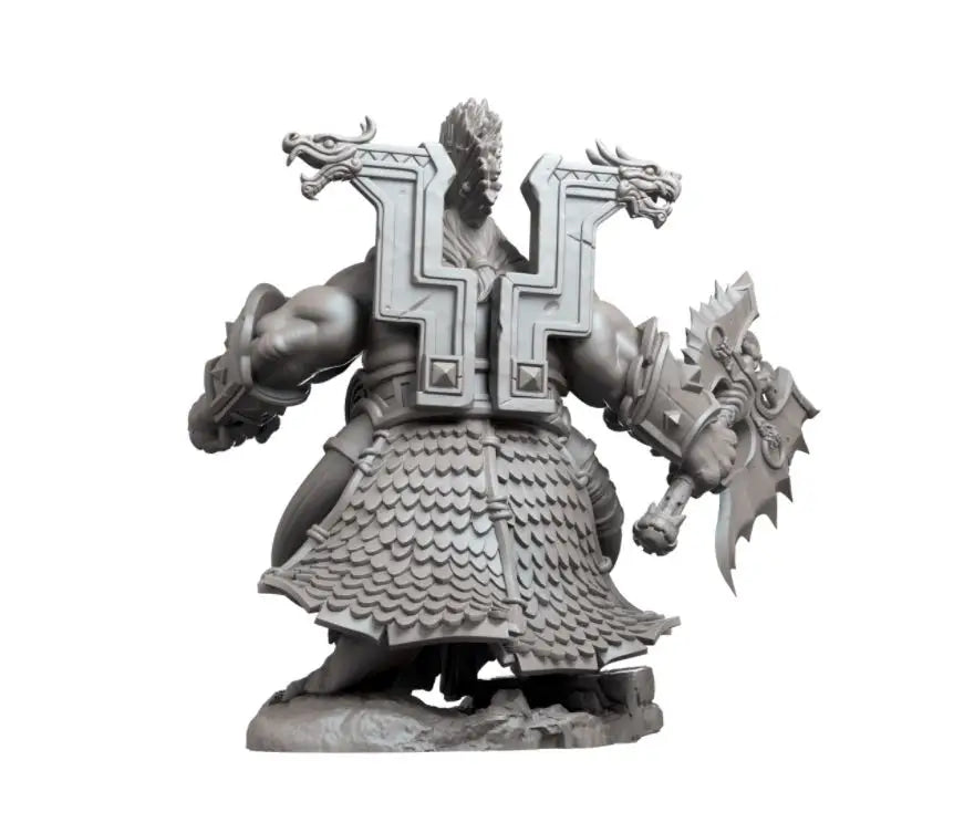 1/24 Grimdark Chaos Warriors, 5 Figures, Resin Model Figure Kit, Fantasy Theme, Unassembled and Unpainted