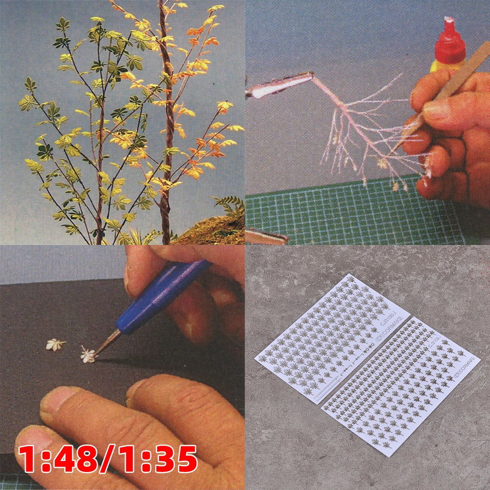 1/35 Scattered Bushes & Shrub Clumps, Resin Model Diorama Kit, Wildlife Theme, Unassembled and Unpainted