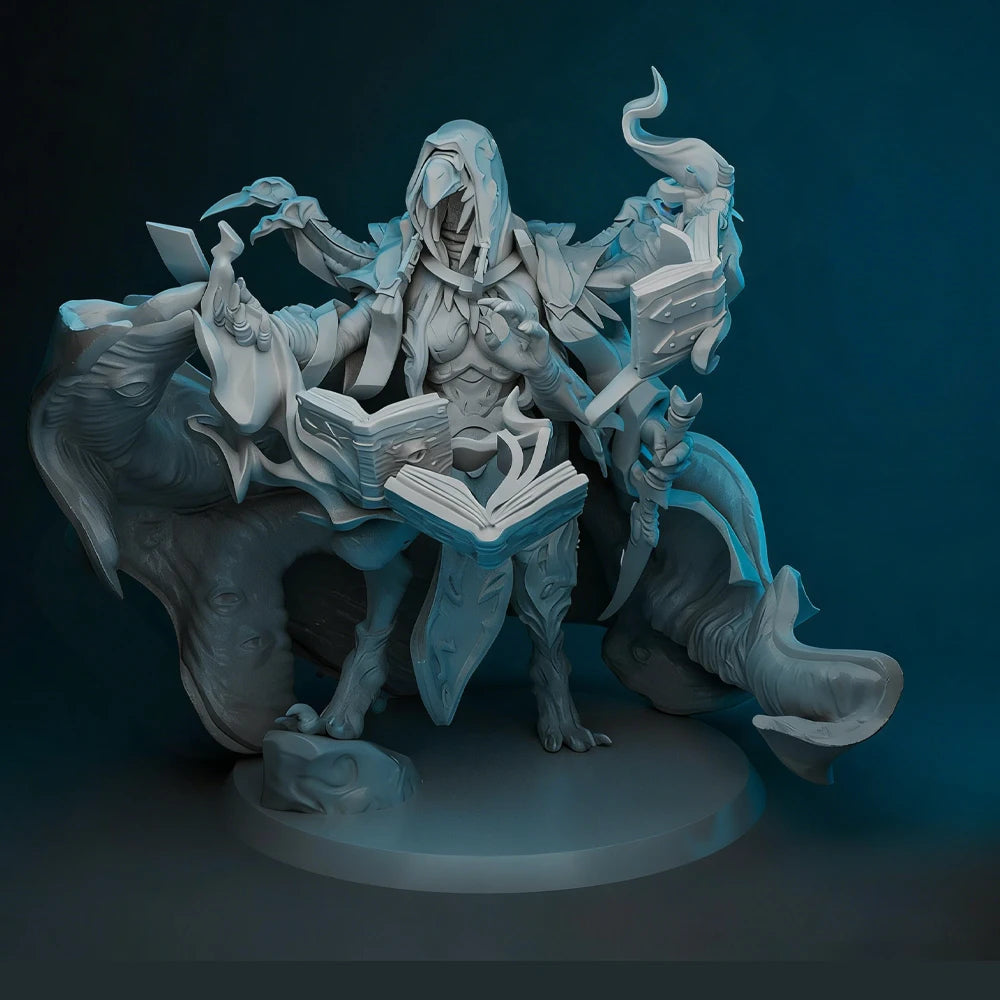1/24 Crow Face Sorcerer, Resin Model Figure Kit, Fantasy Theme, Unassembled and Unpainted