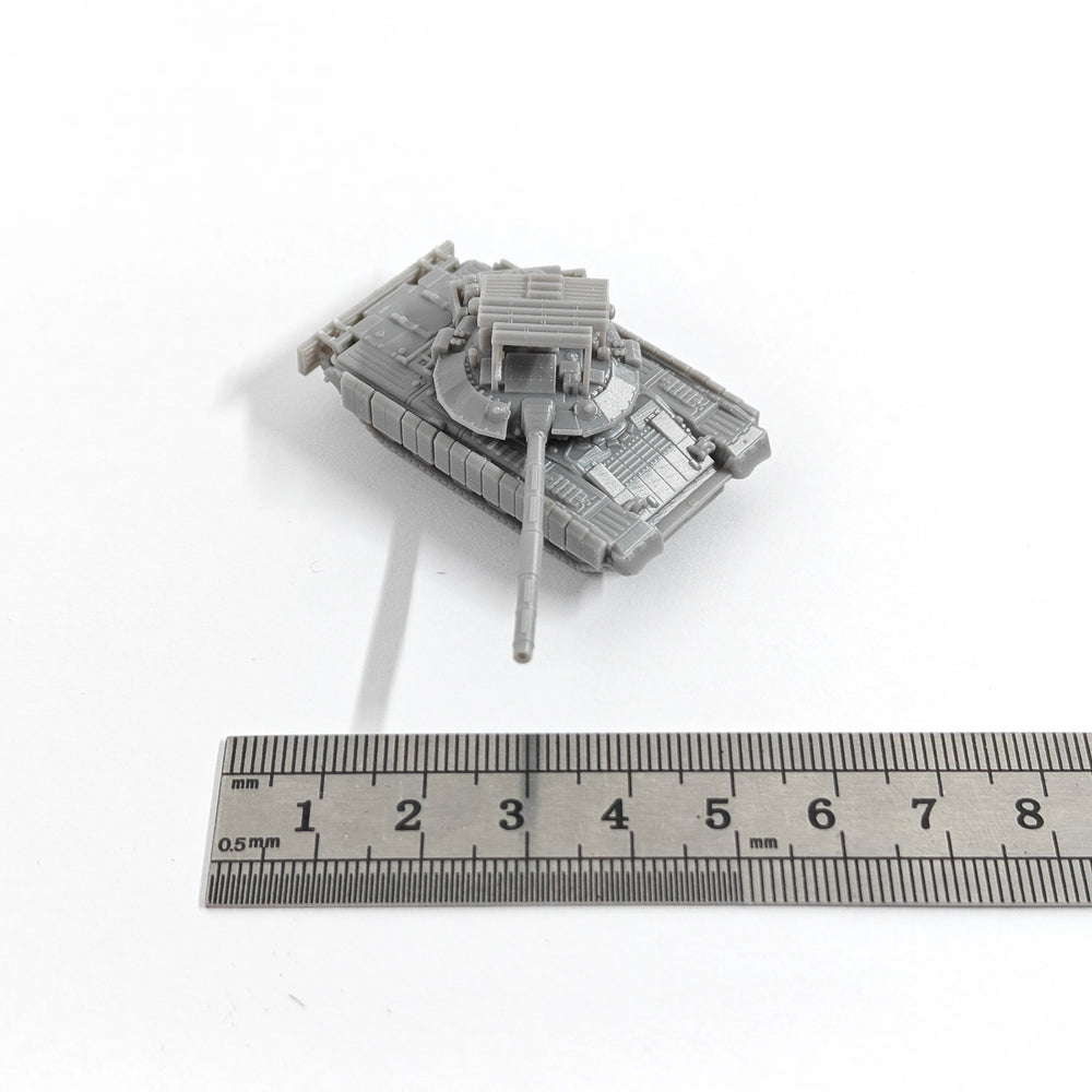 1/144 Modern T-80BVM Up-Armoured Main Battle Tank, Resin Model Vehicle Kit, Unassembled and Unpainted