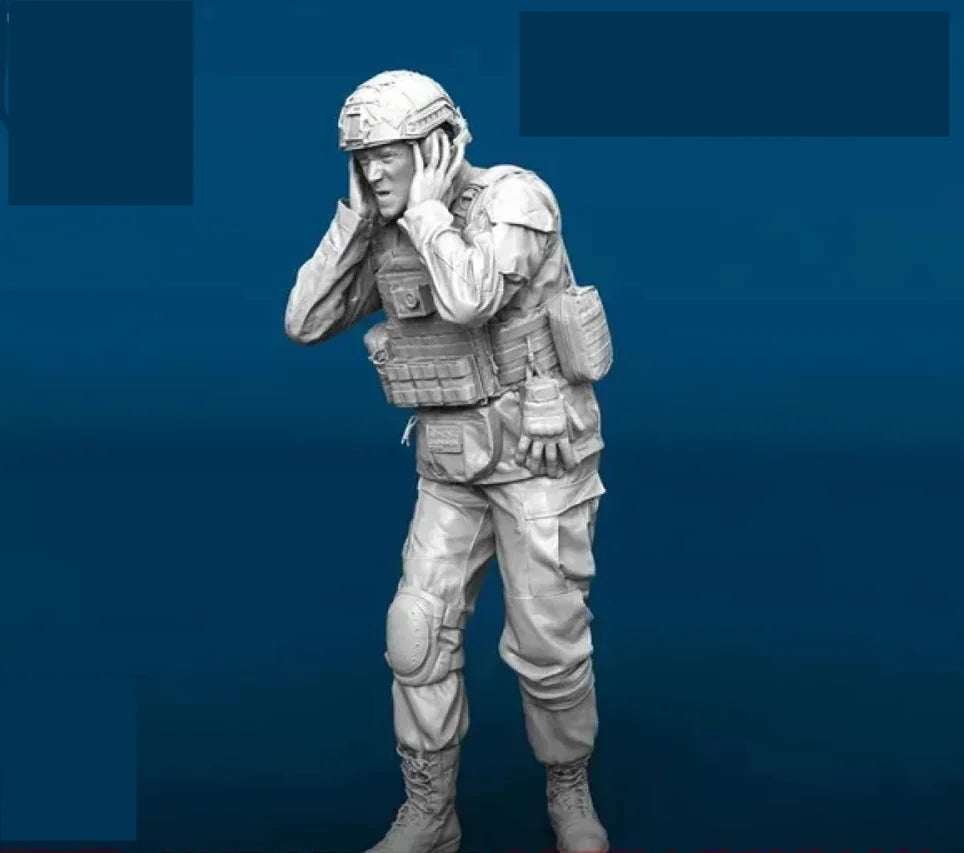 1/35 Modern Tactical Operator in Shemagh, Resin Model Figure Kit, Unassembled and Unpainted