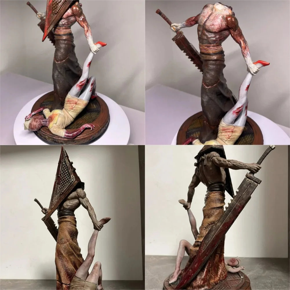 170mm Warrior Pyramid Helm, Resin Model Figure Kit, Fantasy Theme, Unassembled and Unpainted