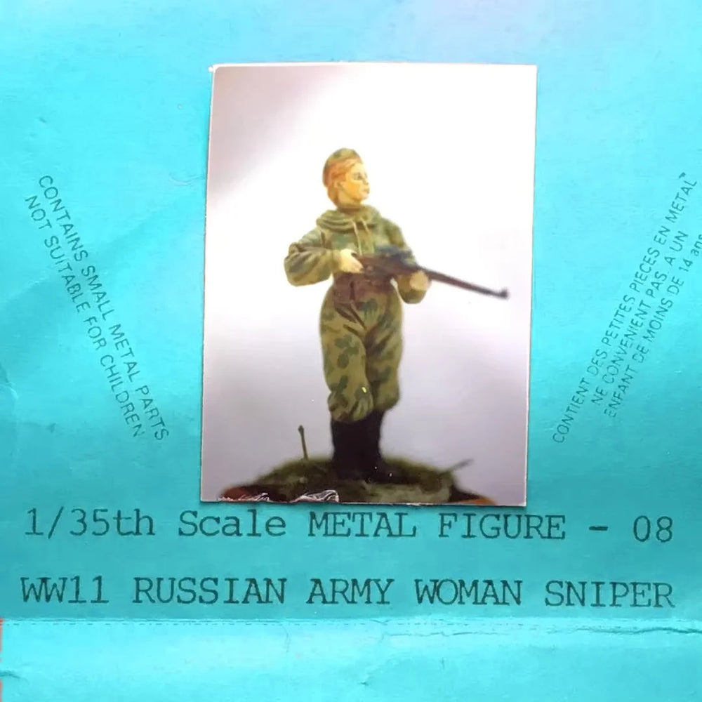 1/35 WWII Soviet Female Snipers, 5 Figures, Resin Model Figure Kit, Unassembled and Unpainted