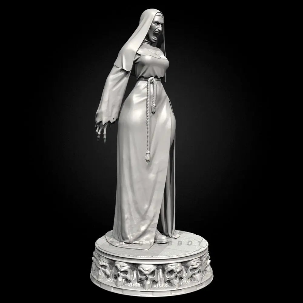 50mm Demon Nun, Resin Model Figure Kit, Fantasy Theme, Unassembled and Unpainted