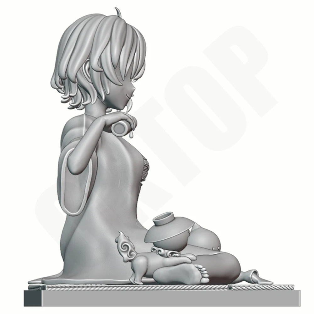 1/24 Cat-Girl Beauty, Resin Model Figure Kit, Unassembled and Unpainted