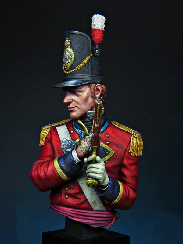 1/12 WWI Austro-Hungarian Officer, Resin Model Bust Kit, Unassembled and Unpainted
