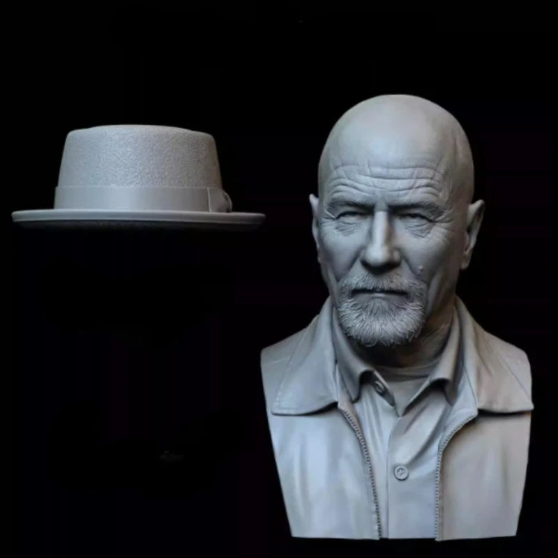 55mm Gentleman in Fedora, Resin Model Bust Kit, Historical Theme, Unassembled and Unpainted