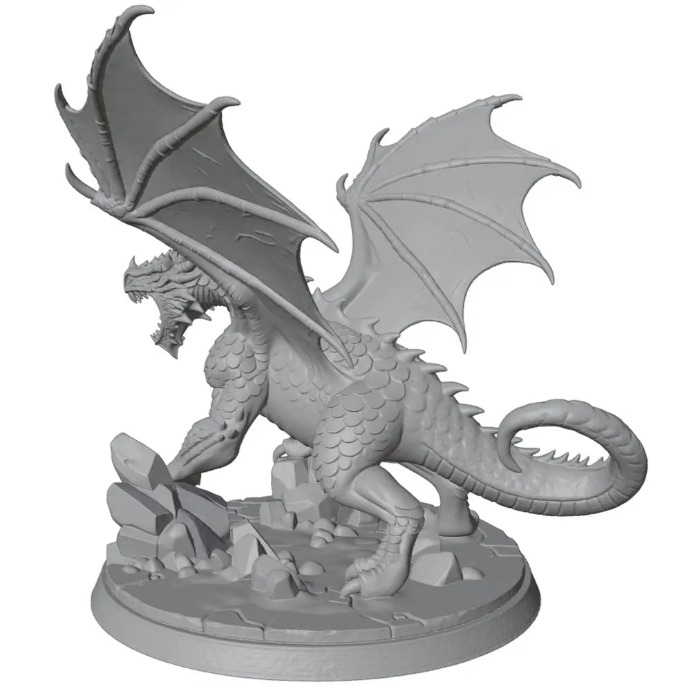 50mm Giant Dragon, Resin Model Figure Kit, Fantasy Theme, Unassembled and Unpainted