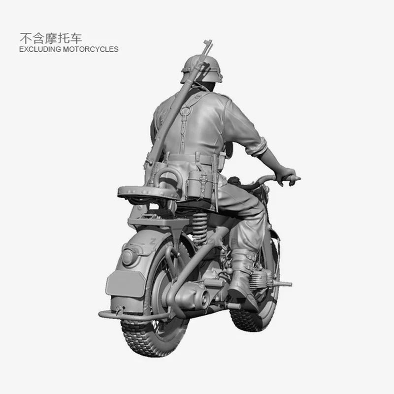 1/35 WWII European Soldier, Resin Model Figure Kit, Unassembled and Unpainted